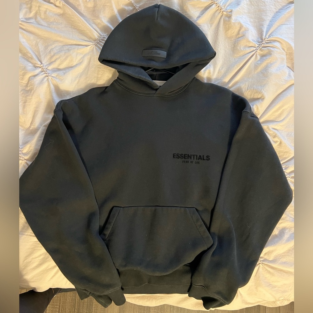 Fear of God Essentials Pullover Hoodie ‘Stretch Limo’ SS22